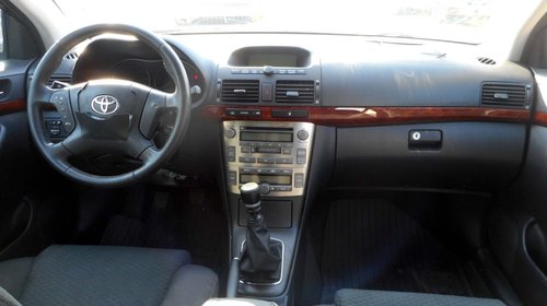 Dezmembrez Toyota Avensis 2005-2010, motor 2.2, cutie viteze, turbina, injectoare, bord, airbag