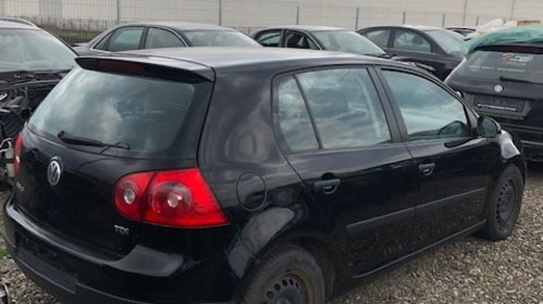 Dezmembrez Vw Golf 5, negru, 1,9 tdi tip Bru, an 2007