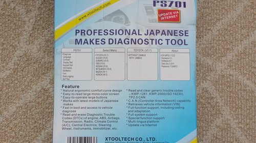 Diagnoza auto originala Xtool PS701 pentru masini JAPONEZE - toate sistemele !!