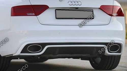 Difuzor adaos buza bara spate Audi A5 Sportback Sline S5 2012-2015 Rieger v11