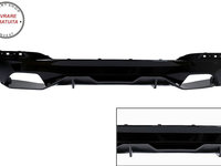 Difuzor Bara Spate BMW 5 Series G30 G38 G31 (2016-2019) 540 M Design Negru&Carbon