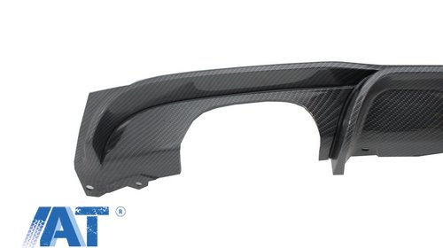 Difuzor Bara Spate Carbon Evacuare Stanga compatibil cu BMW Seria 3 F30 F31 (2011-up) M Performance Design