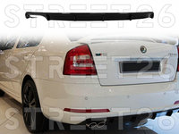 Difuzor Bara Spate Compatibil Cu Skoda Octavia II (2004-2009) Negru Lucios