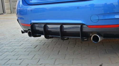 Difuzor Bara Spate R & Prelungiri Spate Splitere laterale pentru BMW 4 F32 M-PACK BM-4-F32-MPACK-CNC-RS1A