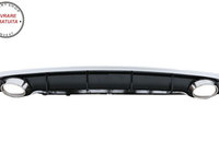 Difuzor Bara Spate si Ornamente Evacuare Audi A7 4G Facelift (2015+) RS7 Design do- livrare gratuita