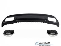 Difuzor bara spate si ornamente evacuare Mercedes Benz A-Class W176 (2012-2018) AMG Black Design