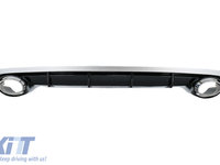 Difuzor Bara Spate si Ornamente Evacuare compatibil cu AUDI A6 4G Facelift (2015-2018) RS6 Design