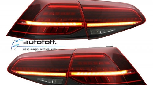 Difuzor bara spate si stopuri LED VW Golf 7 Facelift (2017+) model GTI