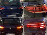 Difuzor bara spate si stopuri LED VW Golf 7 Facelift (2017+) model GTI