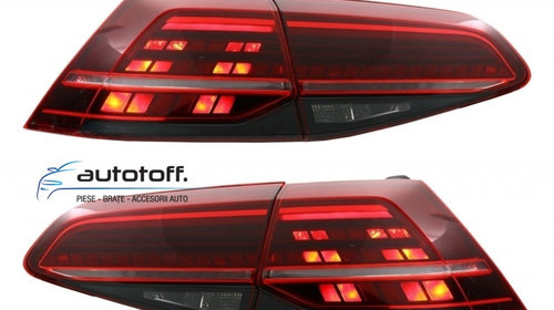 Difuzor bara spate si stopuri LED VW Golf 7 Facelift (2017+) model GTI