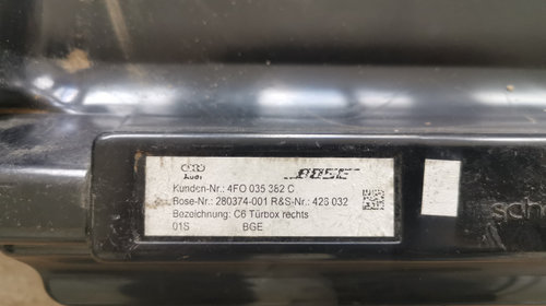 difuzor bas Difuzor Bas Bose Usa fata dreapta A6 4F Original cod 4F0035382C / D 4F0035382C Audi A6