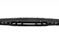 Difuzor cu Ornamente de evacuare Mercedes C-Class W205 S205 2014-2020 C63S Design pentru bara AMG Sport Line