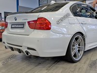 Difuzor ornament adaos prelungire bara spate BMW E90 E91 M3 335 xi pt bara pachet M v2