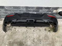 Difuzor spoiler bara spate + ornament tips tobe AMG Mercedes GLE W292