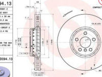 Disc de frana din doua piese Fata Stanga BMW 3 (G20, G80, G28), 3 (G21, G81), 4 (G22, G82), 4 (G23, G83), 4 GRAN COUPE (G26), 5 (G30, F90), 5 (G31) 1.6-Electric 07.15-