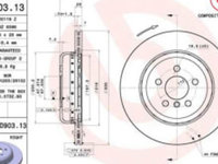 Disc de frana din doua piese spate Dreapta BMW 3 (G20, G80, G28), 3 (G21, G81), 4 (G22, G82), 5 (G30, F90), 5 (G31), 6 GRAN TURISMO (G32), 7 (G11, G12) 1.6-Electric 07.15-