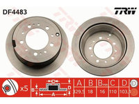 Disc de frana Lexus LX (UZJ100) 1997-2008 #2 0986479R15