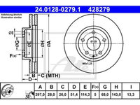 Disc de frana Mazda CX-5 (KE, GH) 2011-2016 #2 0986479B15