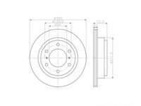 Disc de frana Mitsubishi PAJERO/SHOGUN III (V7_W, V6_W) 1999-2007 #2 0986479373