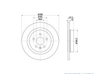 Disc de frana Opel ASTRA K (2015->)[B16] #2 13509120