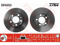 Disc de frana Skoda FABIA Praktik 2001-2007 #3 09848310