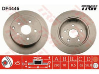 Disc de frana Toyota COROLLA Verso (ZER_, ZZE12_, R1_) 2004-2009 #2 0204173007