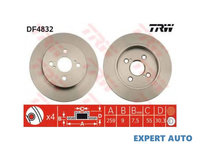 Disc de frana Toyota IQ (KPJ1_, NGJ1_, KGJ1_, NUJ1_) 2008-2016 #2 08A53410