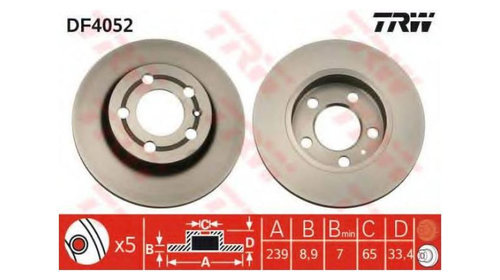 Disc de frana Volkswagen VW GOLF V (1K1) 2003