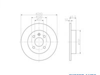 Disc de franare Chevrolet ASTRA limuzina 1999-2011 #2 08762610