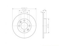 Disc de franare Citroen C3 Pluriel (HB_) 2003-2016 #2 08971910