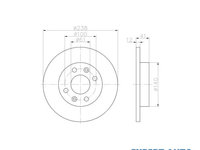 Disc de franare Dacia 1410 limuzina 1985-1998 #2 08295810