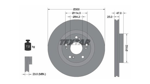 Disc de franare Honda CIVIC VIII Hatchback (F