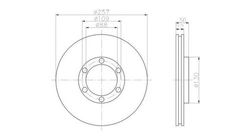 Disc de franare Isuzu RODEO (8DH) 2002-2016 #