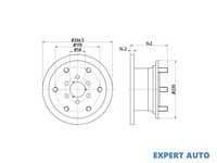 Disc de franare Iveco DAILY II platou / sasiu 1989-1999 #2 01665610A