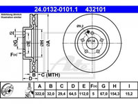 Disc de franare Mercedes C-CLASS (W204) 2007-2014 #2 0004211212