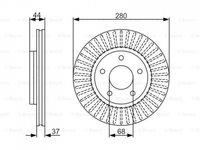 Disc de franare Nissan PULSAR hatchback (2014->)[C13] #2 0986479A19