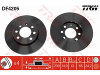 Disc de franare Volkswagen AUDI A2 (8Z0) 2000-2005 #2 0986478627