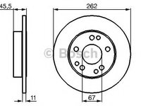 Disc frana 0 986 478 114 BOSCH pentru Mercedes-benz 190