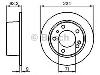 Disc frana 0 986 478 141 BOSCH pentru CitroEn Xm