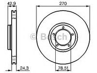 Disc frana 0 986 478 166 BOSCH pentru Ford Transit