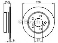 Disc frana 0 986 478 188 BOSCH pentru Mercedes-benz 190 Mercedes-benz Limuzina Mercedes-benz E-class Mercedes-benz Coupe Mercedes-benz C-class