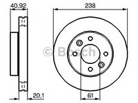 Disc frana 0 986 478 276 BOSCH pentru Renault Symbol 2008 2009 2010 2011 2012 2013 2014 2015 2016 2017 2018 2019 2020 2021 2022 2023 2024