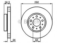 Disc frana 0 986 478 298 BOSCH pentru Volvo 740 Volvo 760 Volvo 940 Volvo 960