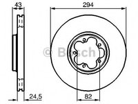 Disc frana 0 986 478 303 BOSCH pentru Ford Transit