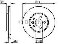 Disc frana 0 986 478 314 BOSCH pentru Rover 75