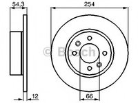 Disc frana 0 986 478 390 BOSCH pentru Renault 18 Renault 25 Renault Fuego Renault Espace