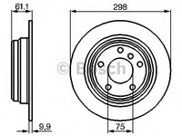 Disc frana 0 986 478 425 BOSCH pentru Bmw Seria 5