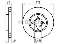 Disc frana 0 986 478 427 BOSCH pentru Ford Mondeo Ford Scorpio Ford Cougar