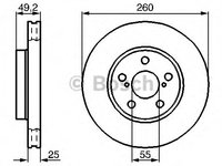 Disc frana 0 986 478 451 BOSCH pentru Toyota Avensis