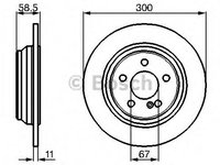 Disc frana 0 986 478 472 BOSCH pentru Mercedes-benz S-class Mercedes-benz Cl-class